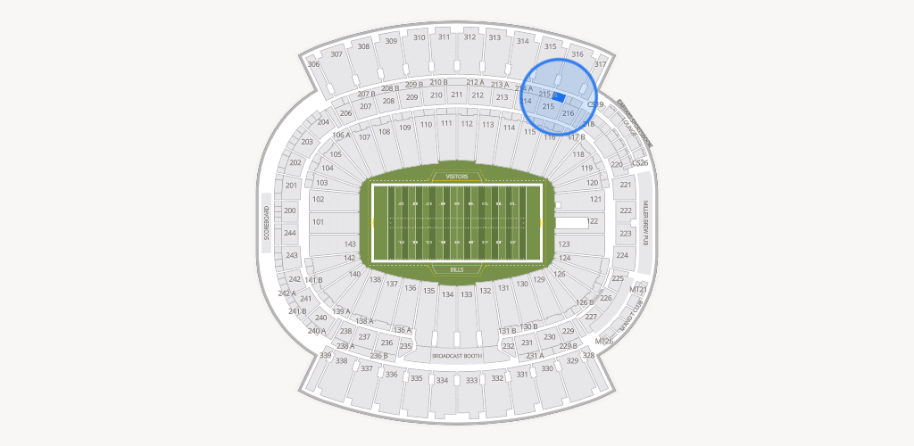Highmark Stadium - NY Seating Chart