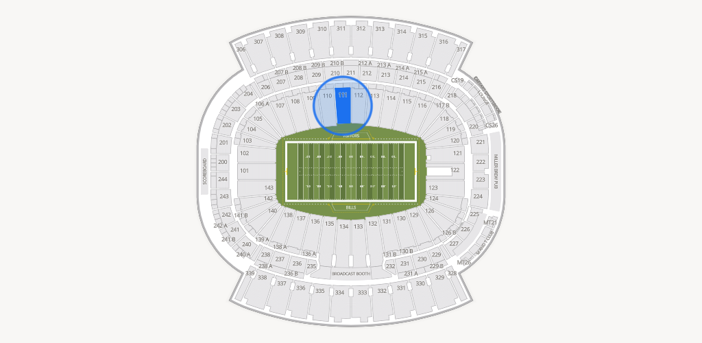 Highmark Stadium - NY Seating Chart
