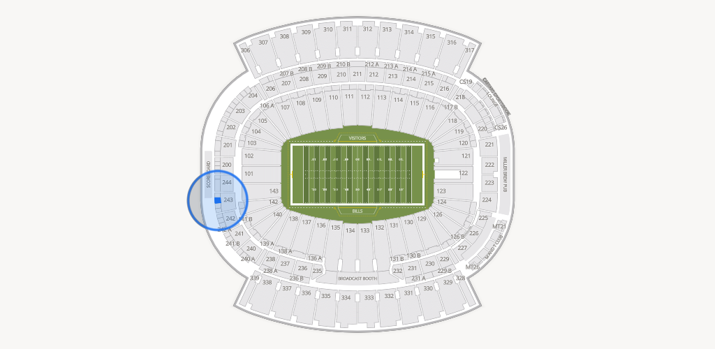 Highmark Stadium - NY Seating Chart
