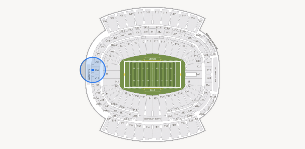 Highmark Stadium - NY Seating Chart