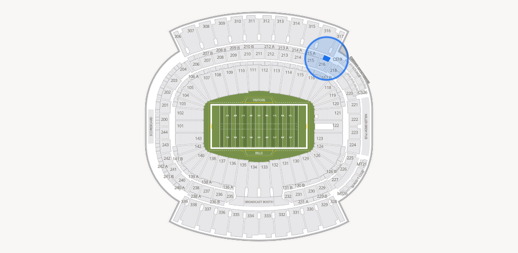 Highmark Stadium - NY Seating Chart