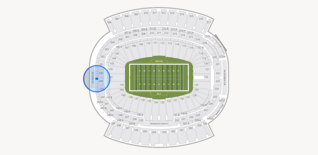 Highmark Stadium - NY Seating Chart