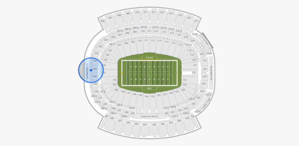 Highmark Stadium - NY Seating Chart