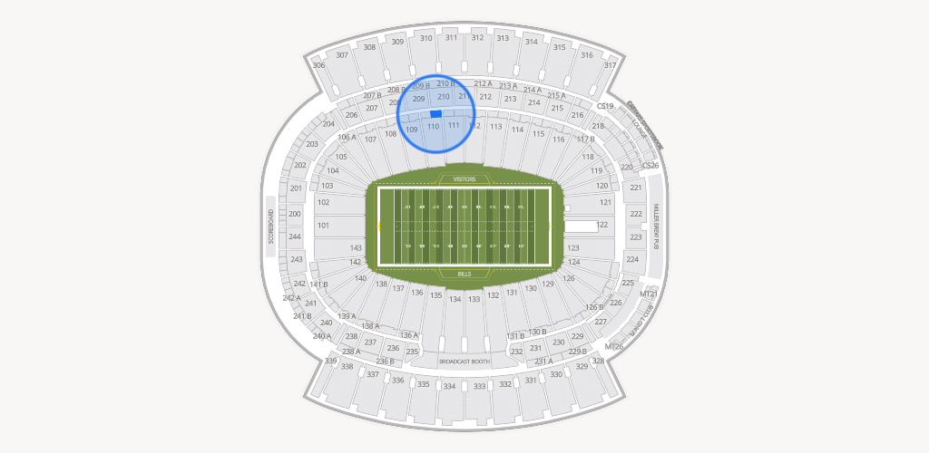 Highmark Stadium - NY Seating Chart