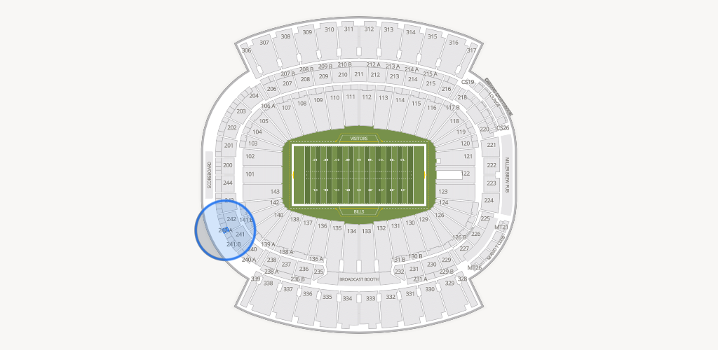 Highmark Stadium - NY Seating Chart