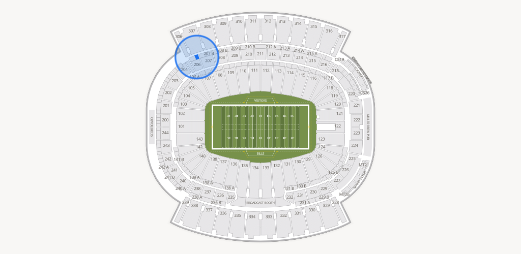 Highmark Stadium - NY Seating Chart