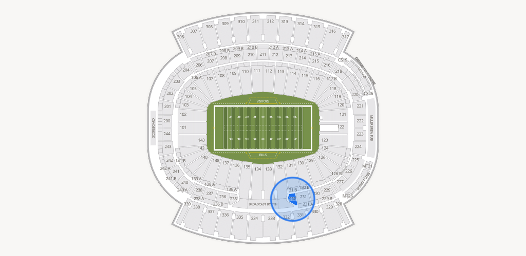 Highmark Stadium - NY Seating Chart
