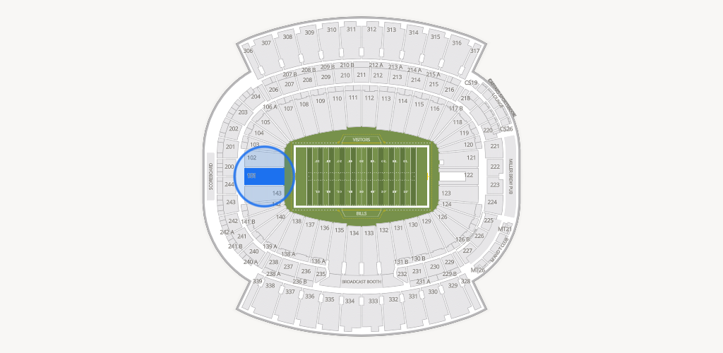 Highmark Stadium - NY Seating Chart
