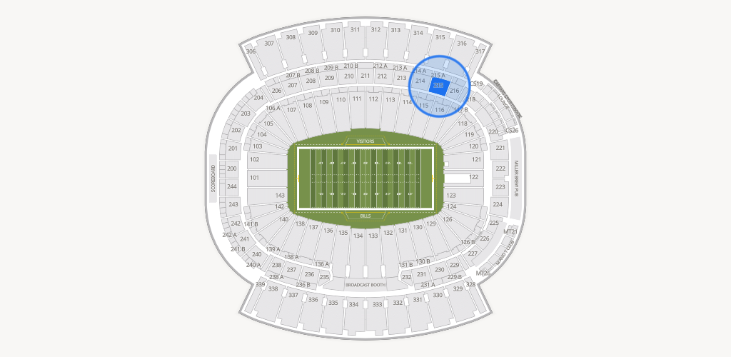 Highmark Stadium - NY Seating Chart