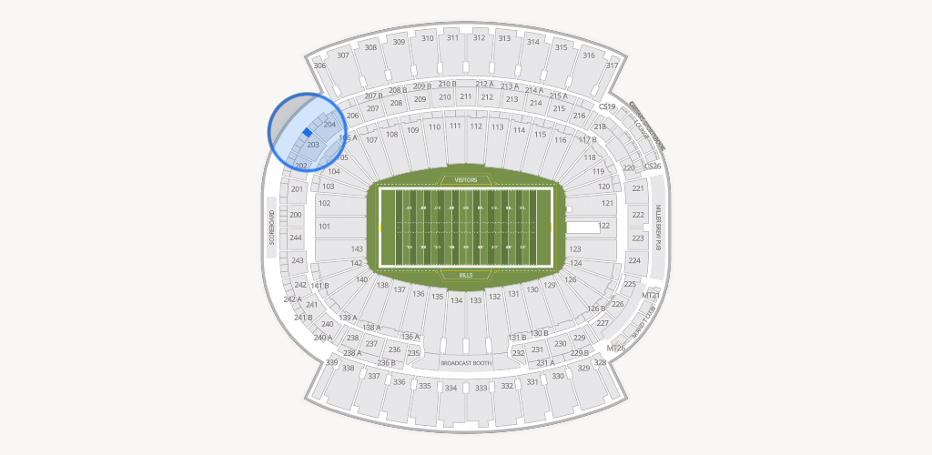 Highmark Stadium - NY Seating Chart