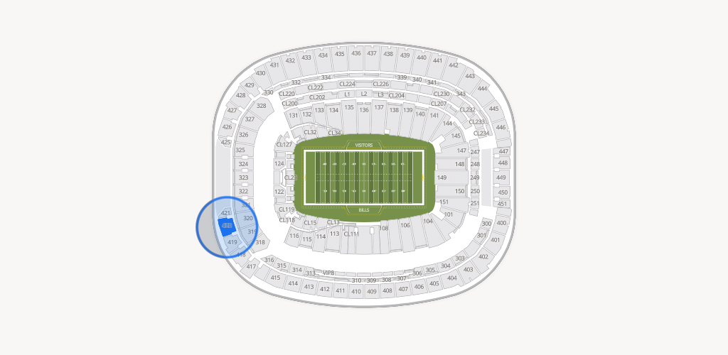 Highmark Stadium - NY Seating Chart