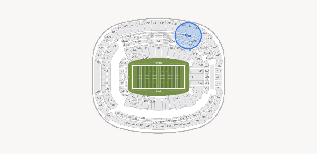 Highmark Stadium - NY Seating Chart