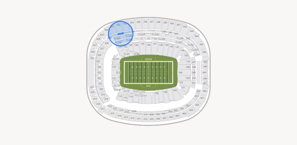 Highmark Stadium - NY Seating Chart