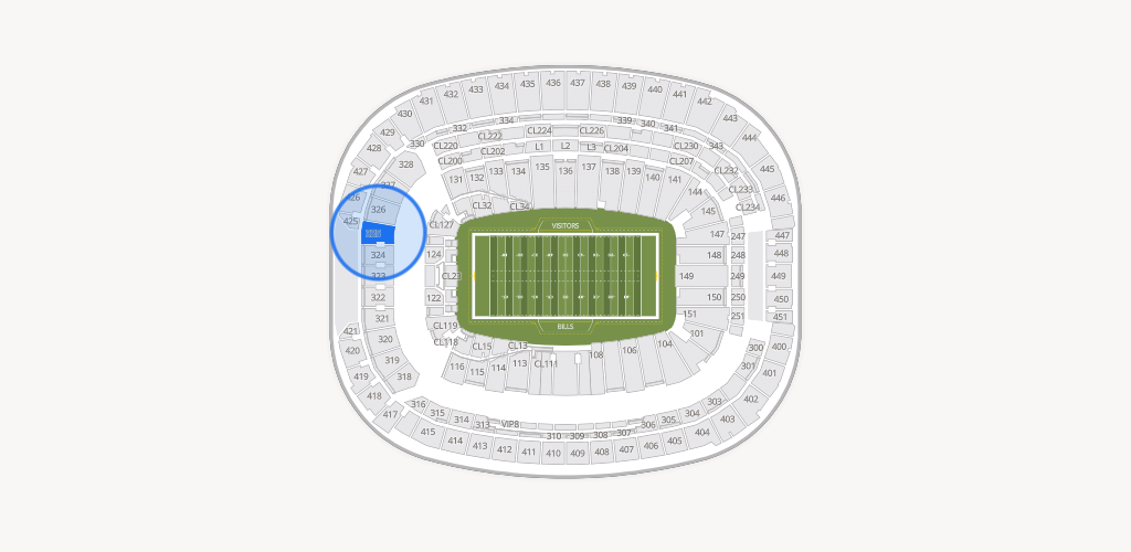 Highmark Stadium - NY Seating Chart