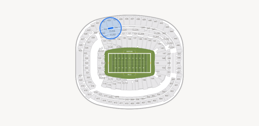 Highmark Stadium - NY Seating Chart