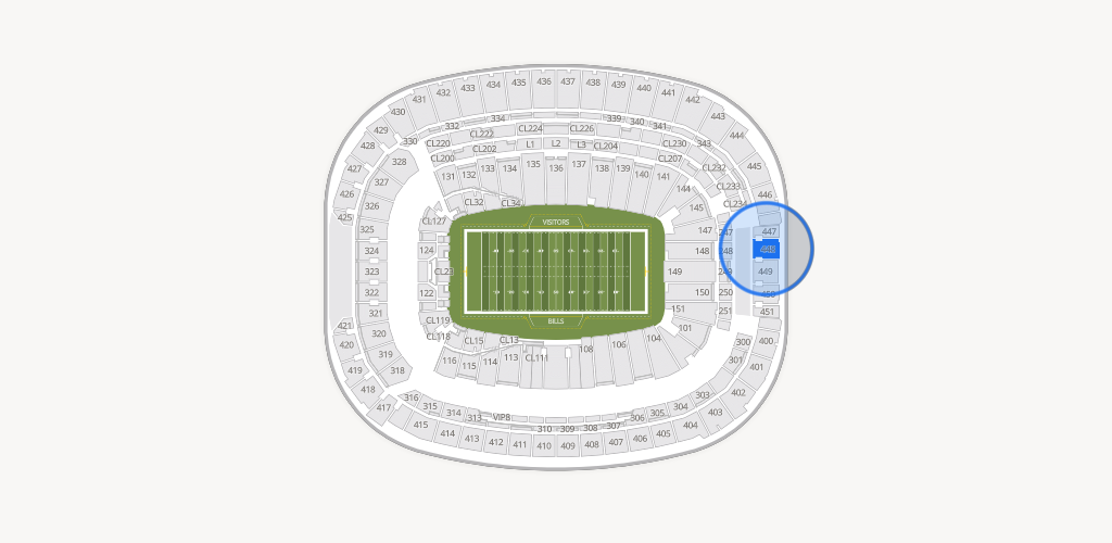 Highmark Stadium - NY Seating Chart