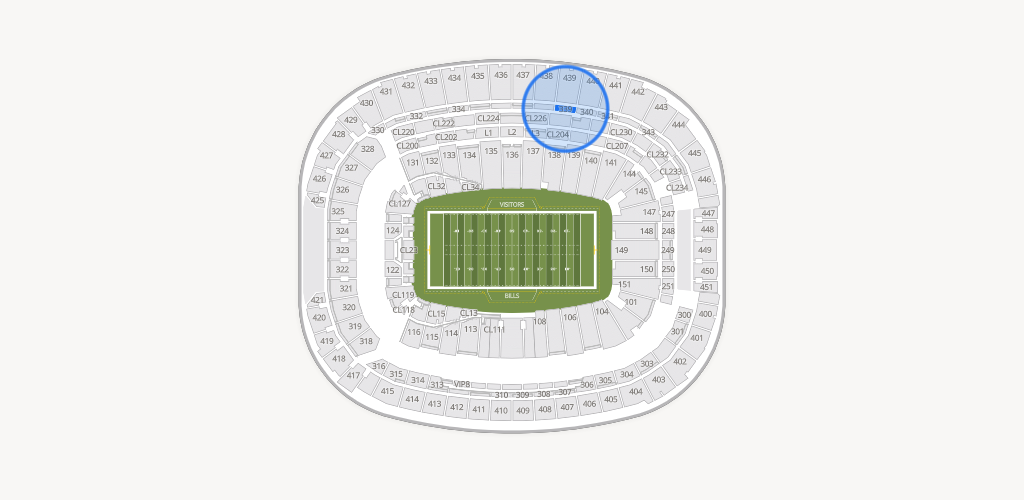Highmark Stadium - NY Seating Chart