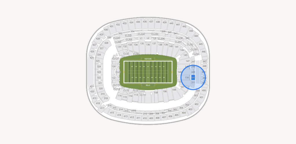 Highmark Stadium - NY Seating Chart