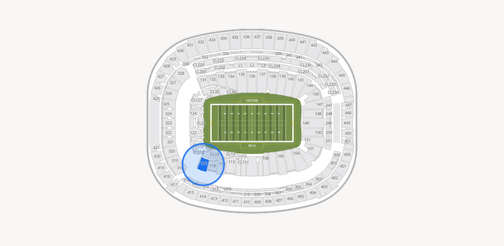 Highmark Stadium - NY Seating Chart