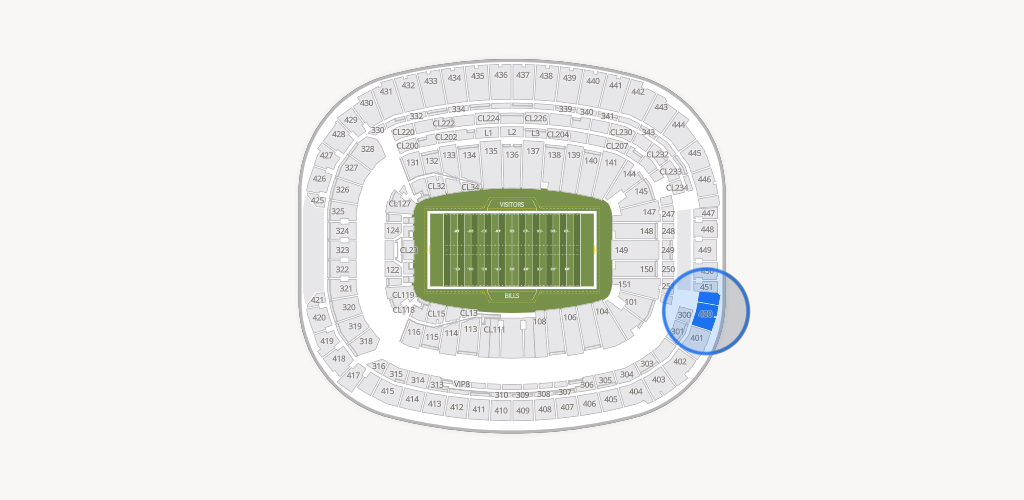 Highmark Stadium - NY Seating Chart