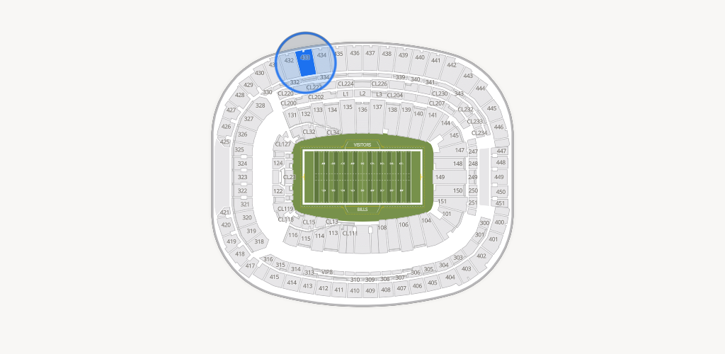Highmark Stadium - NY Seating Chart