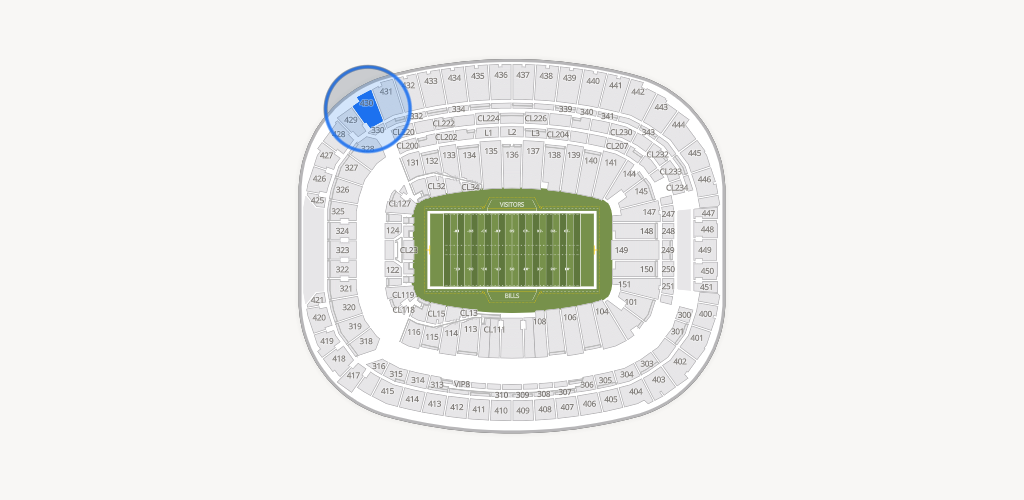 Highmark Stadium - NY Seating Chart
