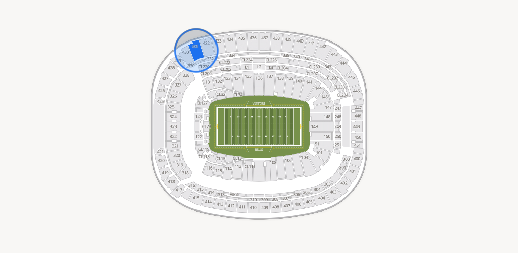 Highmark Stadium - NY Seating Chart