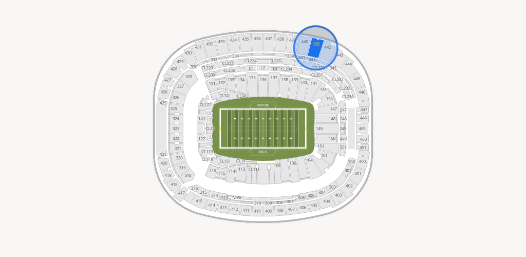 Highmark Stadium - NY Seating Chart