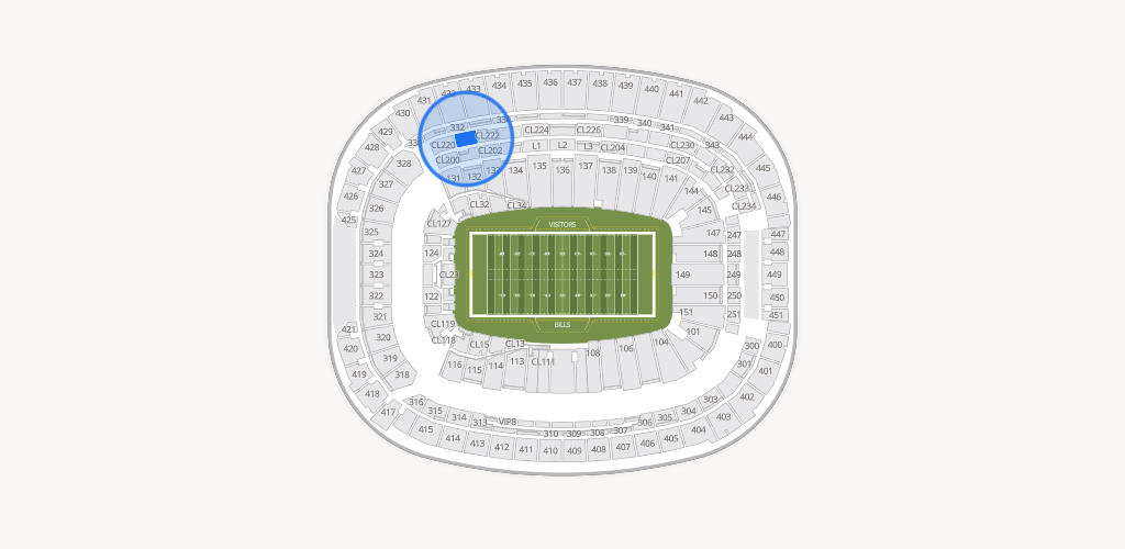 Highmark Stadium - NY Seating Chart