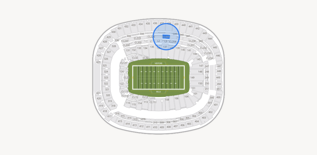 Highmark Stadium - NY Seating Chart