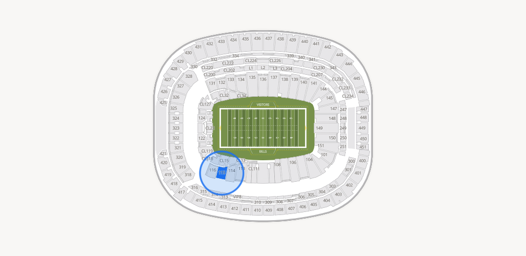 Highmark Stadium - NY Seating Chart