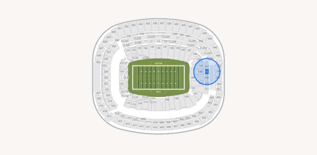 Highmark Stadium - NY Seating Chart