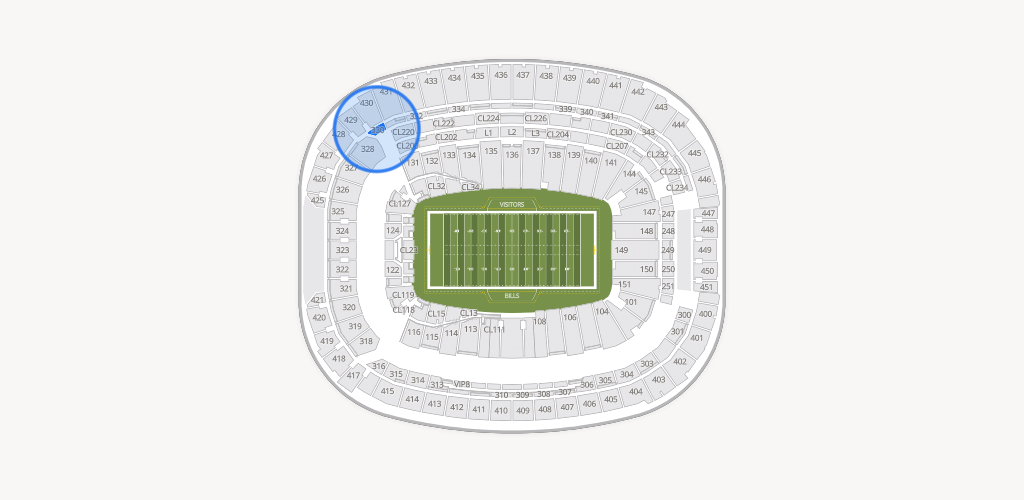 Highmark Stadium - NY Seating Chart