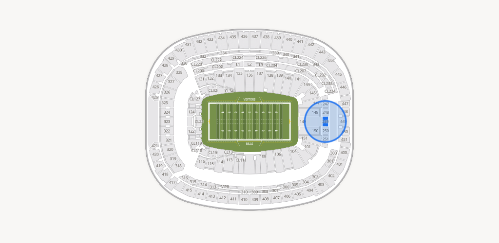 Highmark Stadium - NY Seating Chart