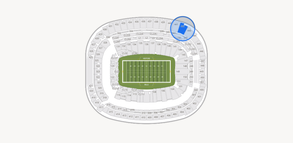 Highmark Stadium - NY Seating Chart
