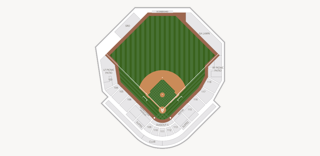 Hodgetown Ballpark Seating Chart