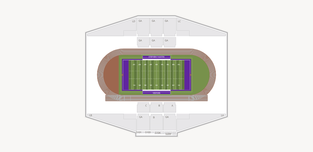 Homer Bryce Stadium Seating Chart