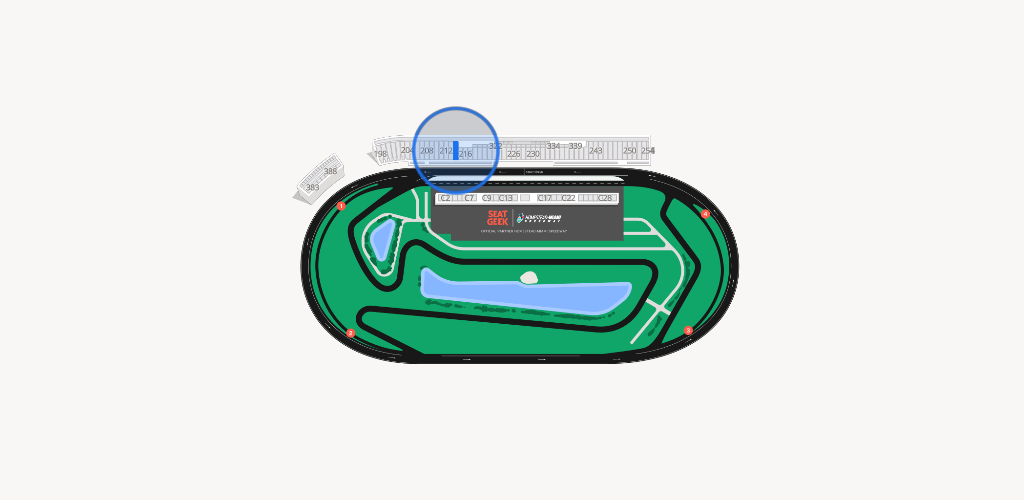 Homestead-Miami Speedway Seating Chart