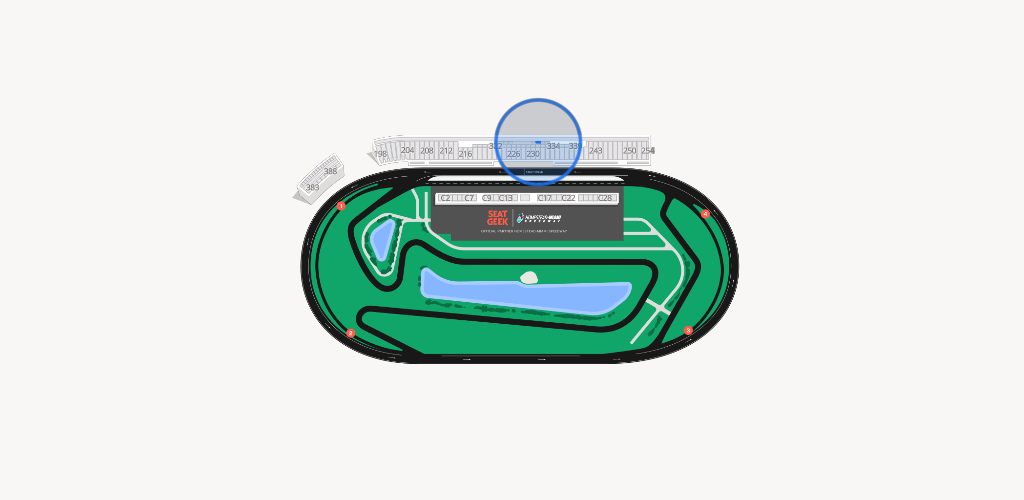 Homestead-Miami Speedway Seating Chart
