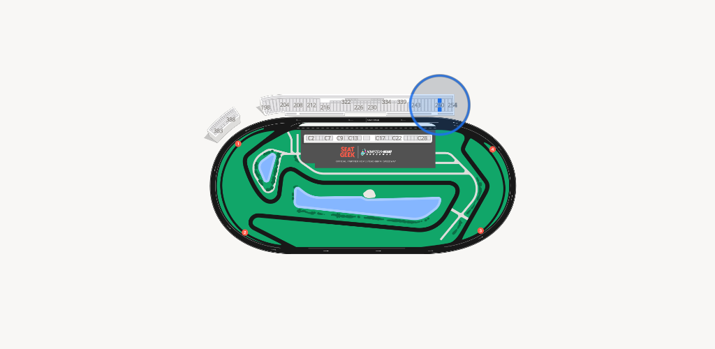 Homestead-Miami Speedway Seating Chart
