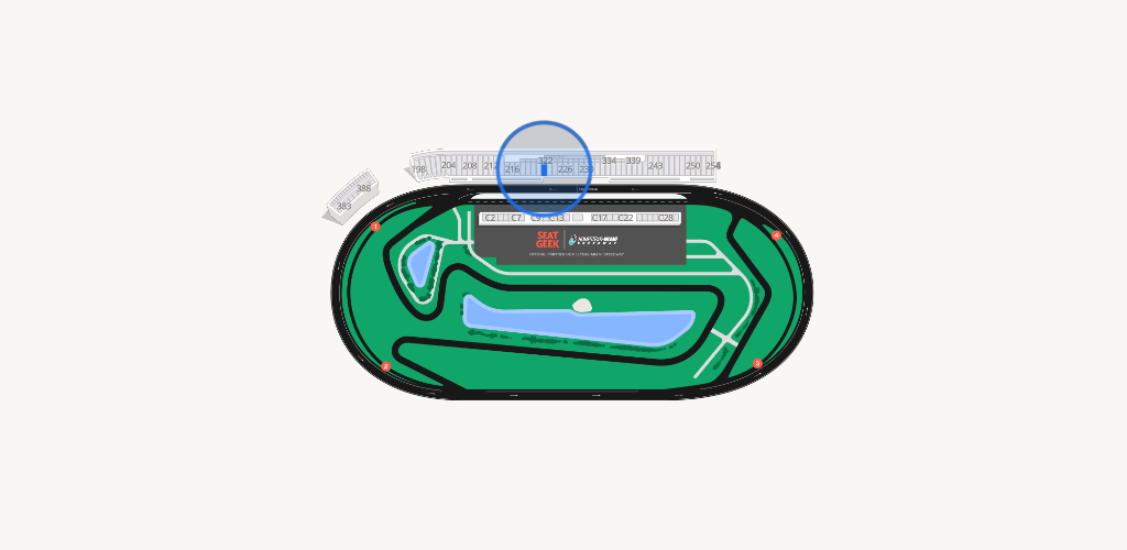 Homestead-Miami Speedway Seating Chart
