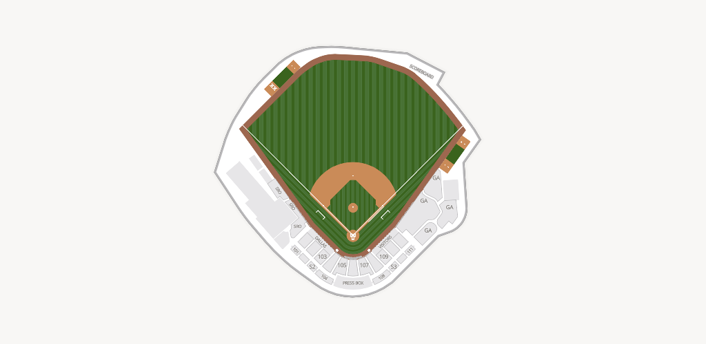 Horner Ballpark Seating Chart