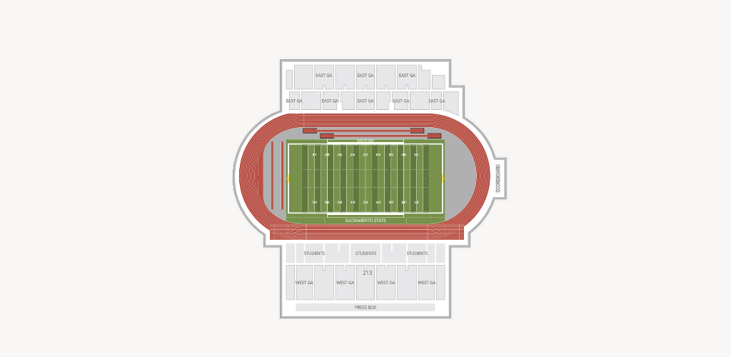 Hornet Stadium - Sacramento Seating Chart