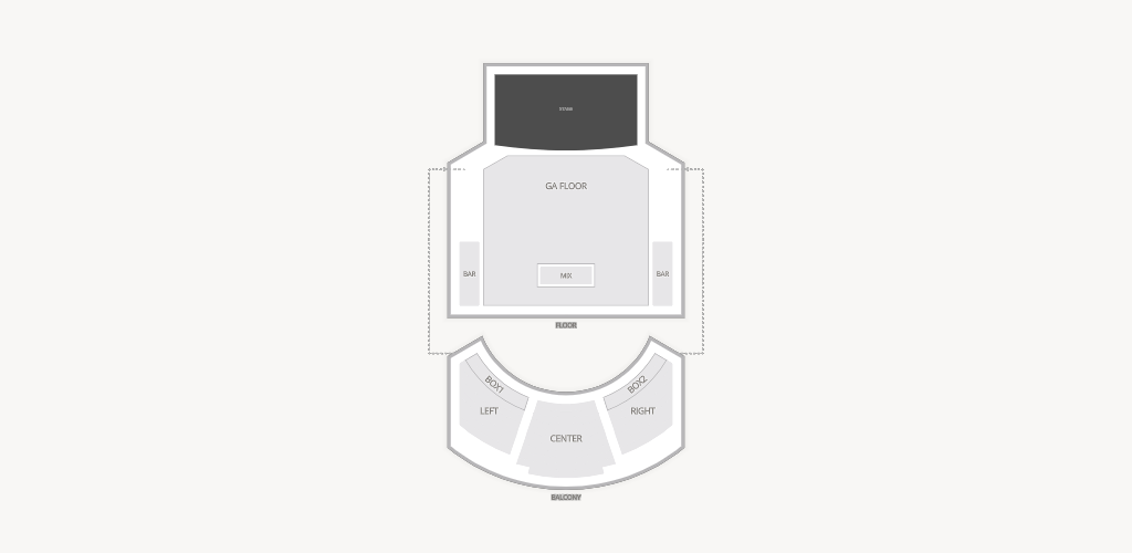 House of Blues - Dallas Seating Chart