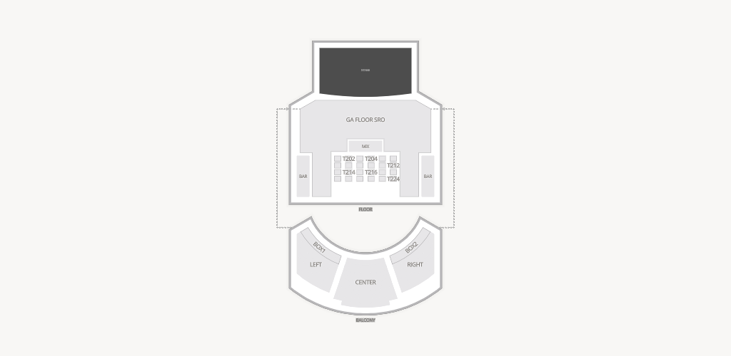 House of Blues - Dallas Seating Chart
