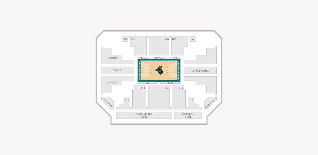 HTC Center Seating Chart