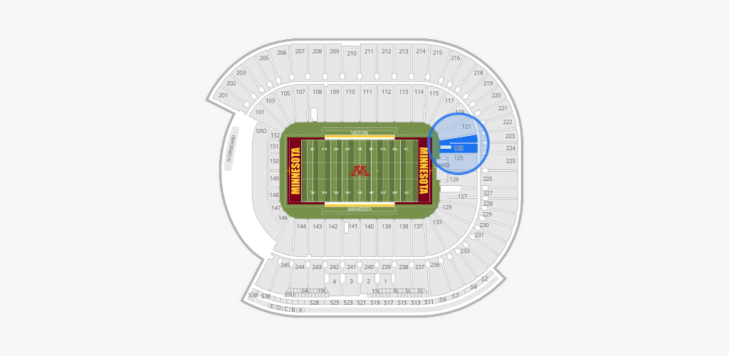 Huntington Bank Stadium Seating Chart