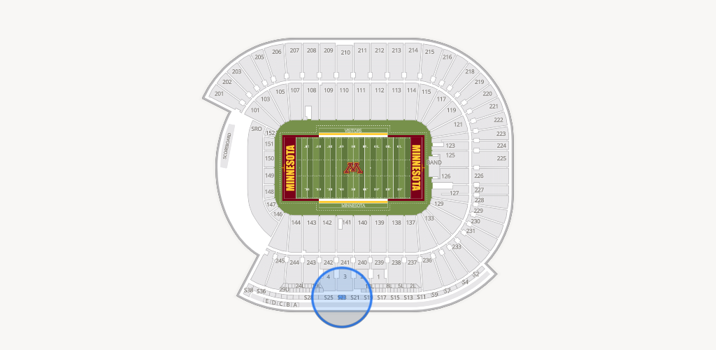 Huntington Bank Stadium Seating Chart