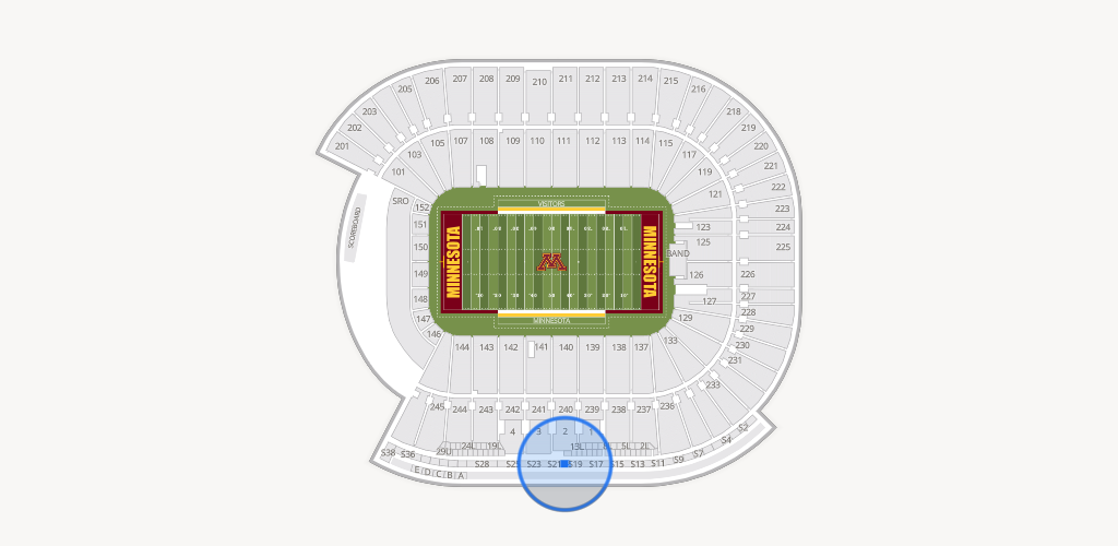 Huntington Bank Stadium Seating Chart