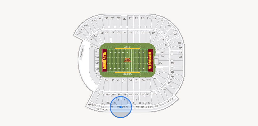 Huntington Bank Stadium Seating Chart